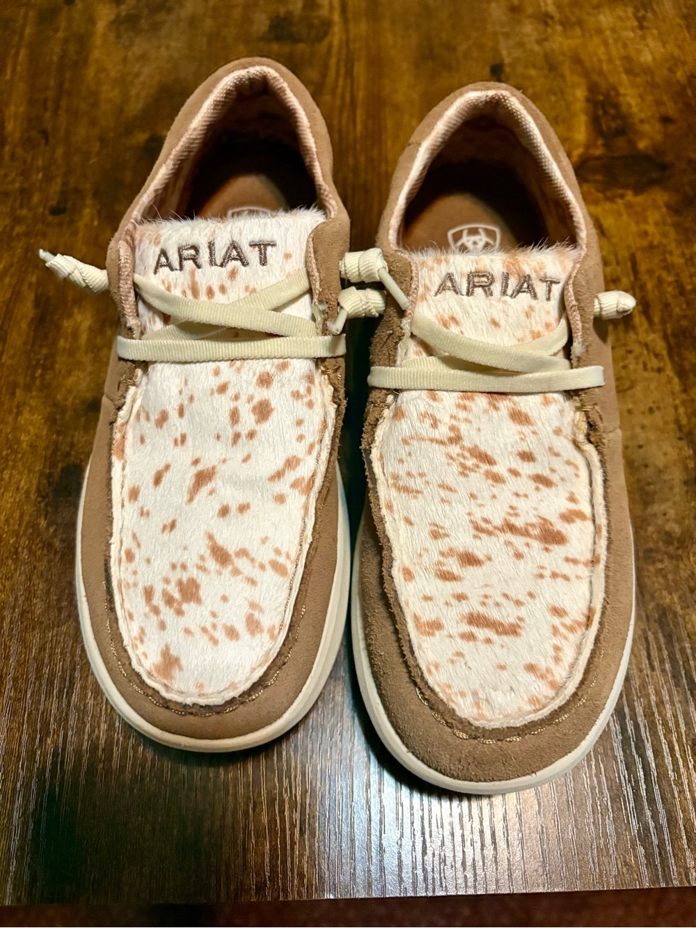 Ariat women’s Brown & White Speckled Slip-On Shoes